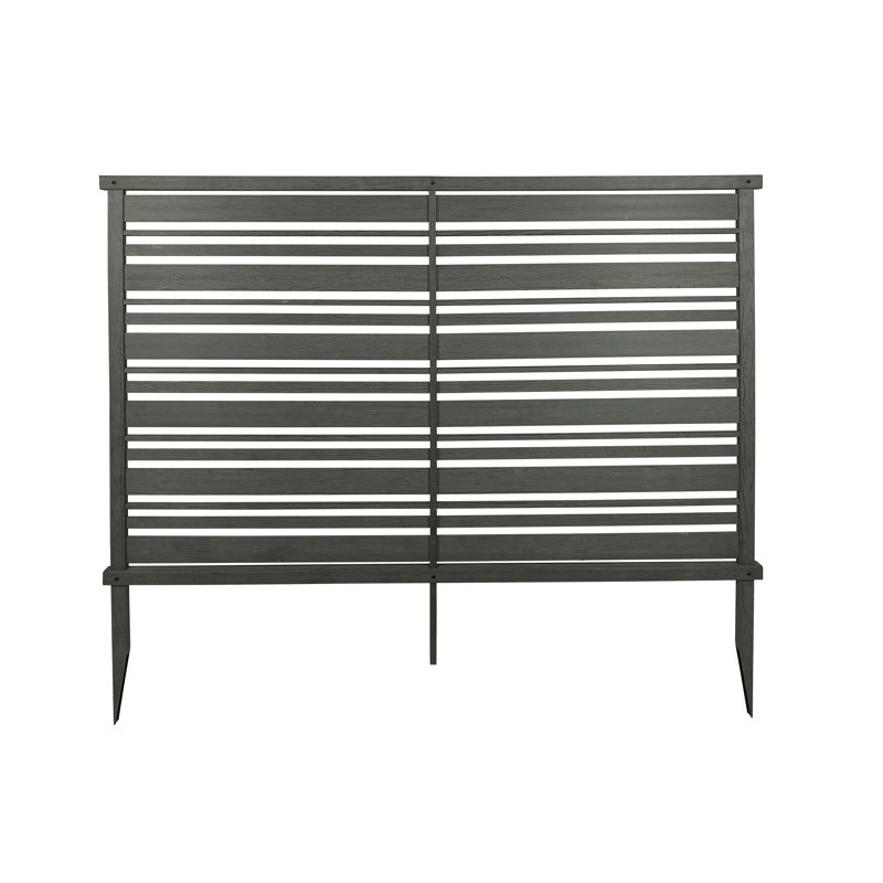 Enclo 4 ft H x 5.3 ft W Fresno WoodTek Vinyl Charcoal Color Screen Kit